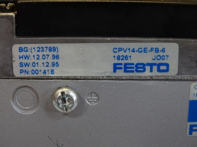 Пневматичен модул Festo CPV-14-Vi, CPV14-CE-FB-6 161360NN02, град Пловдив - снимка 5