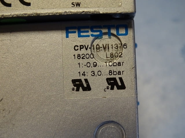 Пневматичен разпределител Festo CPV10-GE-MP-6/CPV-10-Vi solenoid valve - снимка 6