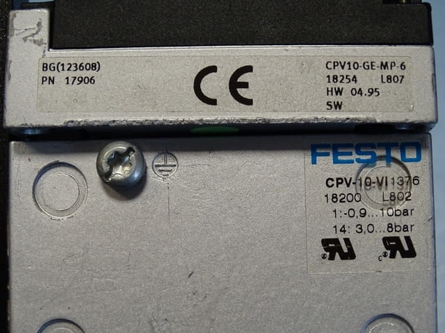 Пневматичен разпределител Festo CPV10-GE-MP-6/CPV-10-Vi solenoid valve - снимка 7