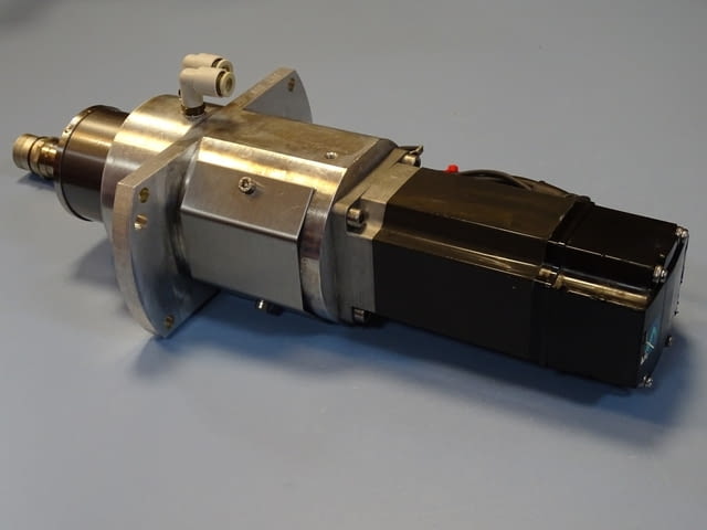 Серво мотор MITSUBISHI HC-KFS46-S13 AC servo motor, куплунг R+W, корпус IPW-800 L30 - снимка 4