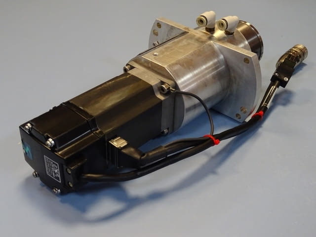 Серво мотор MITSUBISHI HC-KFS46-S13 AC servo motor, куплунг R+W, корпус IPW-800 L30 - снимка 5