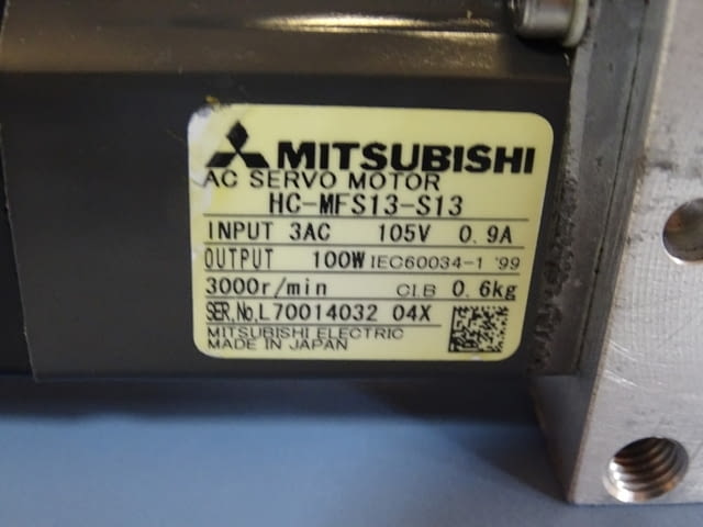 Мотор редуктор MITSUBISHI HC-MFS13-S13 AC servo motor SPN 05640.0007 worm gear box - снимка 6