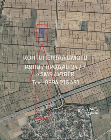 Код 62775. Поземлен имот нива, кат. 5-та 5600м2 на около 700м от АМ ТРАКИЯ с много лесен пряк достъп - снимка 2