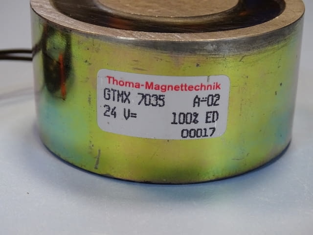 Ел. магнит Thoma-Magnettechnik GTMX 7035 electromagnet coil A-02 24VDC - снимка 4