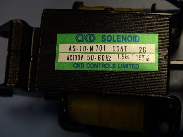 Ел. магнит CKD Controls AS-10-N701 solenoid 100VAC, city of Plovdiv | Industrial Equipment - снимка 3