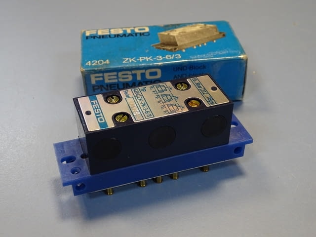 Пневматичен блок Festo ZK-PK-3-6/3 4204 Block Pneumatic Logic Valve - снимка 1