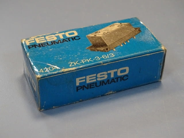 Пневматичен блок Festo ZK-PK-3-6/3 4204 Block Pneumatic Logic Valve - снимка 9