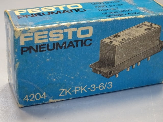 Пневматичен блок Festo ZK-PK-3-6/3 4204 Block Pneumatic Logic Valve - снимка 10