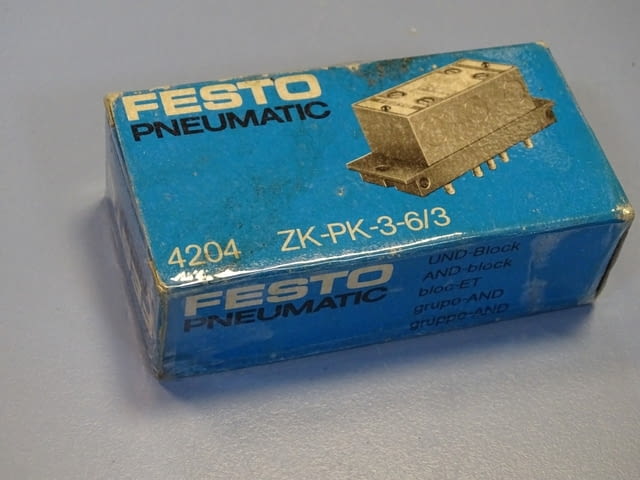 Пневматичен блок Festo ZK-PK-3-6/3 4204 Block Pneumatic Logic Valve - снимка 12