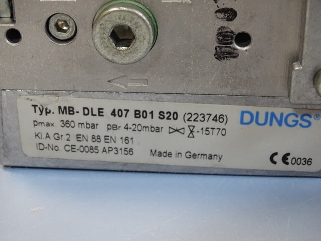 Газов разпределител DUNGS MB-DLE 407 B01 S20 Gas Multi Block 230V - снимка 4