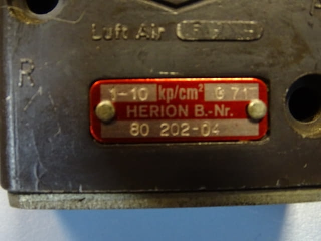 Пневматичен разпределител HERION 80202-04 Solenoid Valve 48VAC/24VDC - снимка 8