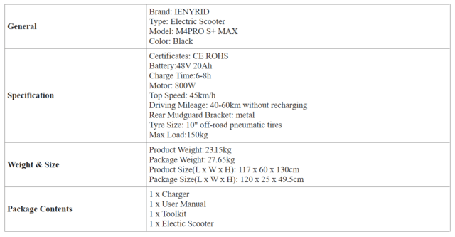 НОВО! Електрически скутер/тротинетка със седалка iENYRID 800W 12.5AH - снимка 9