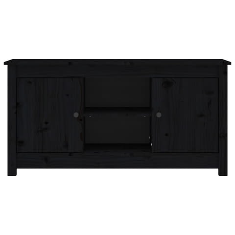 Тв шкаф, черен, 103x36, 5x52 см, бор масив, city of Varna | Cabinets & Dressers - снимка 5