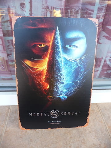 Метална табела Mortal Kombat филм игра екшън стрелба оръжие, city of Radomir - снимка 1