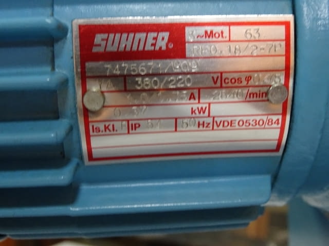 Агрегатна пробивна глава SUHNER MONOmaster BEM6-12 Unit-Pulley Drive 0.37kW - снимка 8