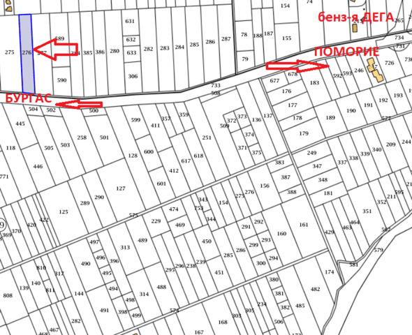 ПИ на главния път Поморие - Бургас 5394 m2, For living, For industry, Land - city of Pomoriе | Land - снимка 2