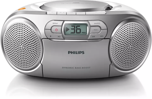 CD радиокасетофон Philips с касетен дек