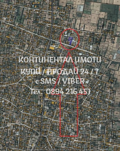 Код 62818. Вътрешен парцел 1400м2 на добро място между къщи, на асфалтирана улица в близост до главн - снимка 3