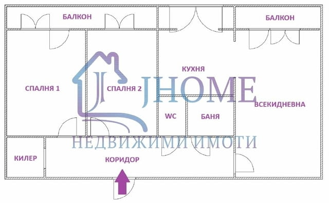 Тристаен апартамент 2-bedroom, 75 m2, Panel - city of Varna | Apartments - снимка 10