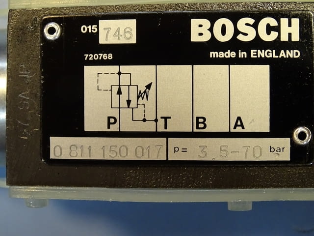 Хидравличен редуцил вентил Bosch 0811150 pressure reducing valve 70 bar - снимка 7