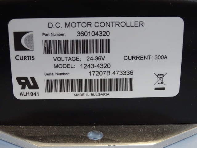 Контролер Sepex D.C. motor controller 1243-4320 Curtis PMC Forklift Stalner 300A - снимка 3