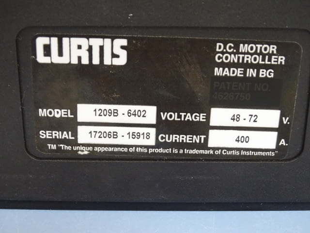 Контролер Curtis D.C. motor controller 1209В-6402 400A, city of Plovdiv | Industrial Equipment - снимка 5