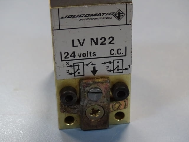 Пневматичен разпределител JOUCOMATIC LVN22 Solenoid Valve 24VDC - снимка 3