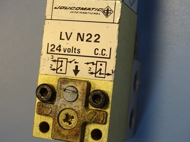 Пневматичен разпределител JOUCOMATIC LVN22 Solenoid Valve 24VDC - снимка 7