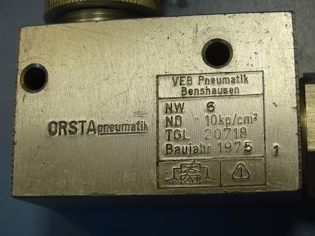 Пневматичен дросел клапан ORSTA NW6 throttle valve TGL20718, град Пловдив - снимка 4