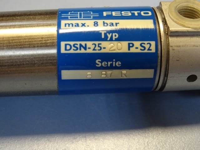 Пневматичен цилиндър двойнодействащ Festo DSN-25-20P-S2 pneumatic cylinder - снимка 4