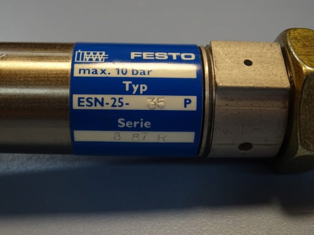 Пневматичен еднодействащ цилиндър Festo ESN-25-35P pneumatic cylinder - снимка 3