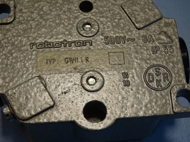 Краен изключвател VEB Robotron GWU1R Limit Switch 6A 500VAC, град Пловдив - снимка 4