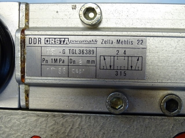 Пневматичен блок wmw DDR StGK04/0400 Pneumatic Valve NW-8mm Orsta TGL36389 - снимка 5