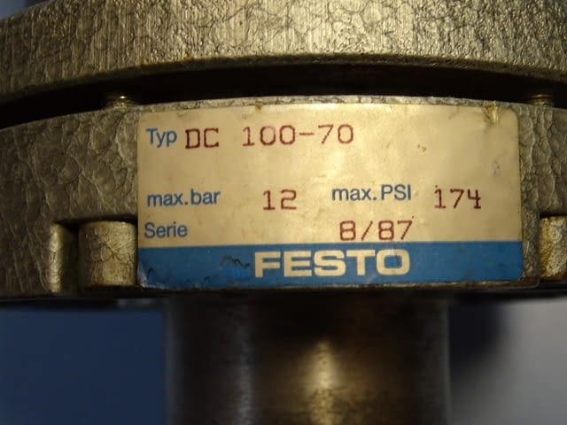 Пневматичен цилиндър Festo DC-100-70 pneumatic cylinder 12Bar - снимка 4