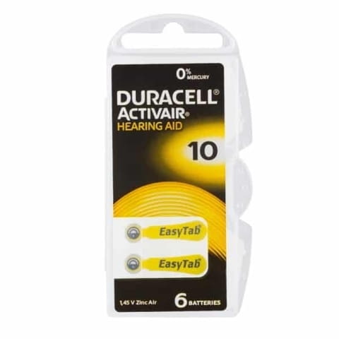 Батерии за слухов апарат Duracell Activair DA13 DA10 DA675 DA312 - снимка 1