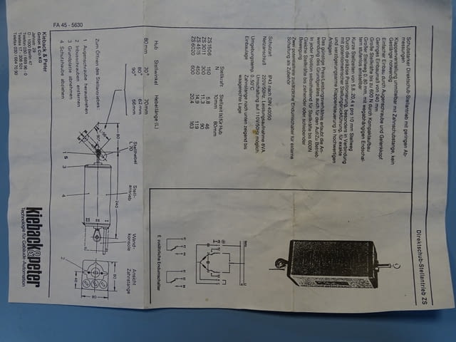 Електромеханичен модул Kieback& Peter typ ZS1506/SO drive control modul box - снимка 7