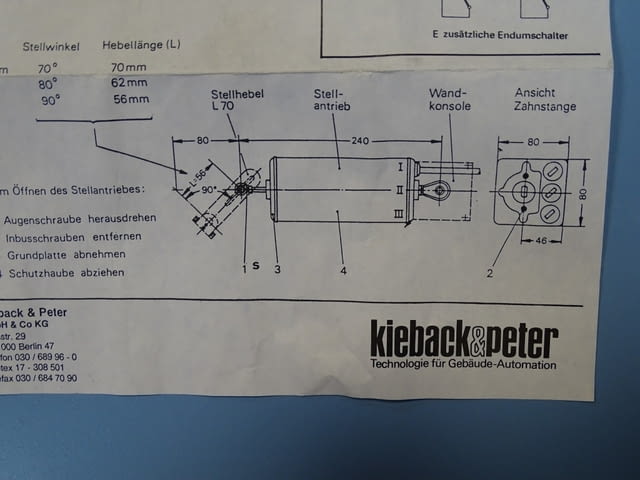 Електромеханичен модул Kieback& Peter typ ZS1506/SO drive control modul box - снимка 8