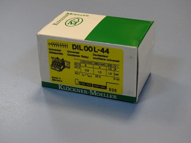 Контактор Klockner-Moeller DIL 00L-44 universal contactor relay 220/240V - снимка 10