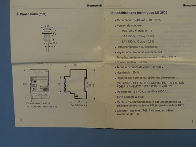 Фотоелектрически сензор Honeywell Cometa Lumandar 2500 FF-LAMT25RH Photoelectric switch - снимка 9