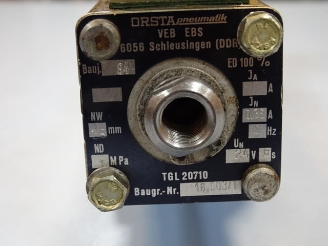 Пневматичен разпределител Orsta B8-G TGL 36389 Pneumatic Valve 24VDC - снимка 4