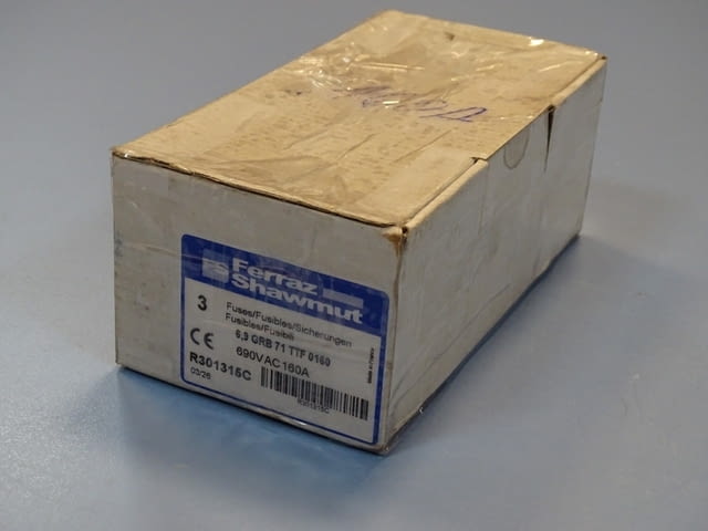 Предпазител Ferraz Shawmut Protistor R301315 Fuses 6.9GRB71TTF0160 160A 690VAC - снимка 2