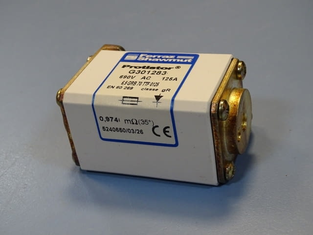 Предпазител Ferraz Shawmut Protistor G301283 Fuses 6.9GRB70TTF0125 125A 690VAC - снимка 4