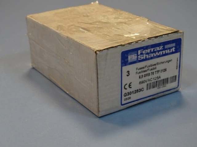 Предпазител Ferraz Shawmut Protistor G301283 Fuses 6.9GRB70TTF0125 125A 690VAC - снимка 8