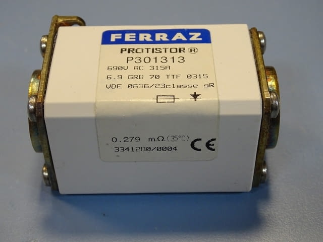 Предпазител Ferraz Shawmut Protistor P301313 Fuses 6.9GRB70TTF0315 315A 690VAC - снимка 4