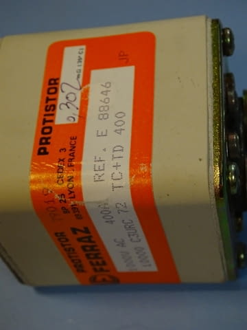 Предпазител Ferraz Protistor 1000 C3URC72TC+TD400 Fuses 400A 1000VAC - снимка 5