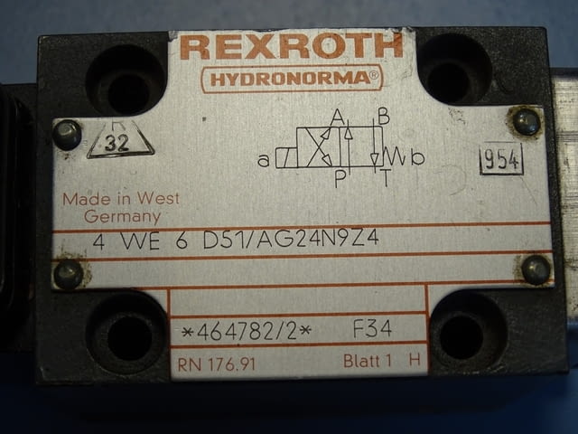 Хидравличен разпределител Rexroth 4WE6D51/AG24N9Z4 operated directional control valve - снимка 3