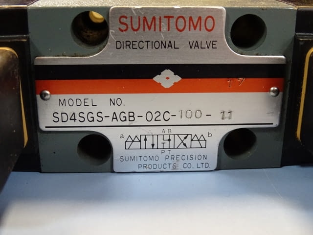 Хидравличен разпределител SUMITOMO SD4SGS-AGB-02C-100-11 directional valve 100V - снимка 6