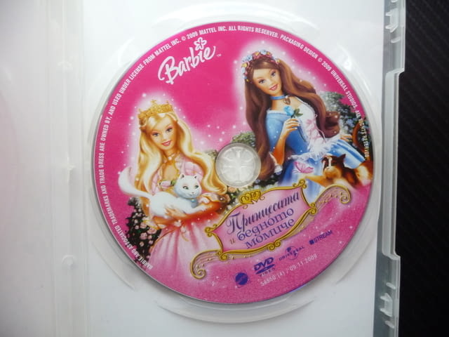 Барби Принцесата и бедното момиче DVD филм Barbie пее мюзикъл песни - снимка 2