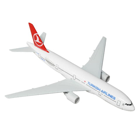 Бойнг 777 самолет модел макет Turkish Airlines метален лайнер - снимка 5