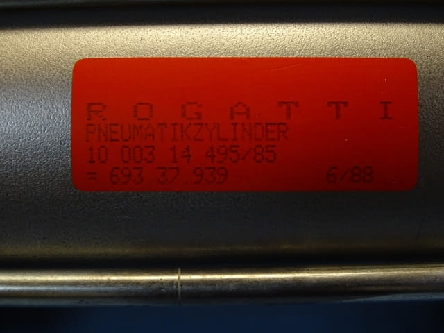 Пневматичен цилиндър ROGATTI 693.37.939 pneumatic cylinder 6-10Bar - снимка 3